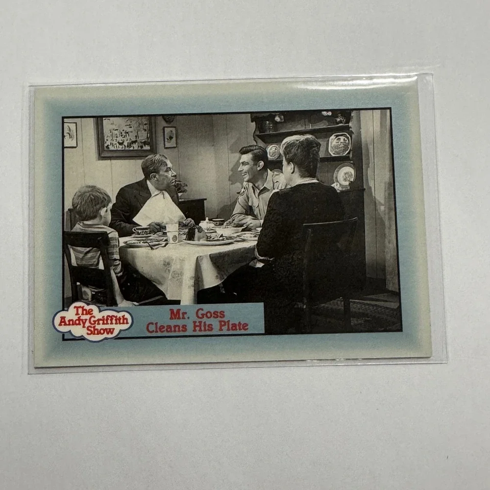 Vintage The Andy Griffith Show Trading Card. Mr.Goss Cleans His Plate‎ Aunt Bee